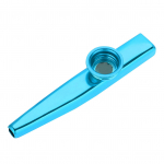 Patvarus metalinis kazoo fleita burnos muzikos instrumento priedas (Mėlyna)