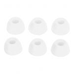 3 poros ausų antgalių mink&scaron;to silikono SML dydžio pakaitinių ausinių dangtelis, skirtas Galaxy Buds 2 SM R177 baltas balta