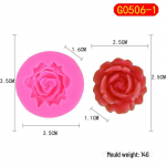 &bdquo;Chou Kai Rose&ldquo; silikoninė forma, skirta &bdquo;pasidaryk pats&ldquo; gėlių pyragams, fondantams ir &scaron;okoladiniams kepimo įrankiams. small rose mold rožinė
