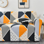 Geometrinis elastingas sofos užvalkalas, skirtas gyvenamajam kambariui sofos užvalkalas Didelio tempimo sofos užvalkalai Baldų apsauga Visas dangtis namų dekoras S ( AF-90-140cm)1pc