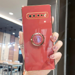 S 8 9 10 S10lite prabangus dengimo žiedo laikiklio dėklas, skirtas Samsung Galaxy S10 S9 S8 Plus Lite stovui, silikoninis galinis dangtelis S10plus S9plus S10