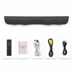 Belaidis Bluetooth garso juostos garsiakalbis laidinis erdvinis stereo namų kino TV sistema TF kortelė USB atkūrimas nuotolinio valdymo pultas galios garso garsiakalbis juoda