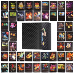 55 vnt TCG auksinės folijos įvairių kortelių, GX V-Vmax DX Charizard kortelė Įprasta / neįprasta kortelė V-max kortelių rinkinys One Size