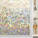 90x200Cm 3D Vaivoryk&scaron;tės Efekto Langų Plėvelė Vitražo Vinilo Lipni Plėvelė Stati&scaron;kai Prilimpantys Langų Lipdukai &Scaron;ilumos Kontrolė Anti UV 30x100 cm