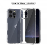 Oro pagalvės storas smūgiams atsparus skaidrus dėklas iPhone 16 Pro, dėklas su objektyvo apsauga iPhone 16 Plus 16Pro Max, skaidrūs dangteliai iphone 16 gryna