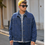 Vyri&scaron;kos striukės Vyri&scaron;kos didelių dydžių 6XL 7XL 8XL Atvartinė džinsinė striukė Madingos vintažinės striukės 8XL
