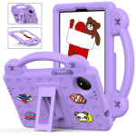 Bebe Bear animacinis ne&scaron;iojamas smūgiams atsparus dėklas plan&scaron;etiniam kompiuteriui Xiaomi Redmi Pad SE 8.7 4G 8.7" 4G Tablet &scaron;viesiai violetinė spalva