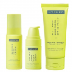 Hyphen Kasdienė veido priežiūros rutina mi&scaron;riai ir riebiai odai | 3 žingsnių veido priežiūros rinkinys: veido serumas, veido kremas ir apsauginis kremas nuo saulės SPF 50