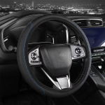 Universalus automobilio vairo užvalkalas Mikropluo&scaron;to odos apsauginis užvalkalas Neslystantis Kvėpuojantis Vairo apsauga 37-39 cm vairui