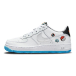 Nike Air Force 1 LV8 1 GS Happy Hoops Vaikų sportbačiai Balti kelių spalvų Vilkolakio pilki DM8088-100 35.5