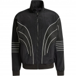 Adidas Originals Q4 Atlanta Stone Sportinis Džemperis Dryžuotas Dizainas Logotipas Apykaklė Stovėdamas Ilgomis Rankovėmis Striukė Vyri&scaron;ka Striukė Juoda IX6714 2XL