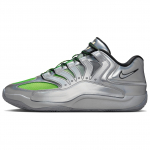 Nike KD 18 EP EYBL Vyri&scaron;ki sportbačiai Sidabrinis metalikas-Sidabrinis žalias-Strike IF2518-001 43 gray