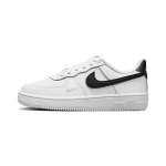 Nike Air Force 1 SE 40-osios Laisvalaikio Neslystantys Patvarūs Žemi Teniso Bateliai Vaikams Juodi Balti FJ2887-100 28