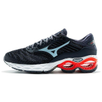 Mizuno Creation patogūs, sintetinės odos, neslystantys, kvėpuojantys, žemo ūgio bėgimo bateliai vyrams, juodi, mėlyni, raudoni, J1GC210120 39
