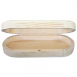 Etui &agrave; lunettes - GRAINE CREATIVE - 18x7,5x3,5 cm - Couleur beige - Bois žalia