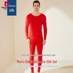 Pierre Cardin Men's De Velvet Cashmere Silk Blend Thermal Underwear Set L (110-130 lbs)