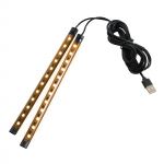 Nishihaya Automobilio LED juostelė, 2 lemputės, Grindų ap&scaron;vietimas, USB tipo, Lempa, Vidaus, Kojų ap&scaron;vietimas, Ap&scaron;vietimas, Dekoracija, Automobilis, W2 (Geltona) UEB type geltona