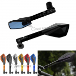 Universal Motorcycle Accessories mirror CNC Aluminum side Rearview For Kawasaki NINJA 300R Z300 Z 300 Z250 Z125 A-green