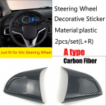 Car Accessories Interior Steering Wheel Decoration trim Case sticker For Chevrolet Orlando Cruze Trax Aveo Sonic Onix Cobalt D type Matte Silver
