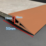 PVC medinių grindų pereinamoji juosta Kra&scaron;to uždengimo juosta Lipni kilimo kra&scaron;to siūlės juosta Plok&scaron;čio užsegimo kra&scaron;to presavimo slenkstinė juosta &scaron;viesiai ruda spalva