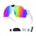 POV akiniai su atminties kortele 4K i&scaron;manūs beisbolo akiniai nuo saulės su kamera Nuotraukos Garso įra&scaron;ai Vaizdo įra&scaron;ai Lengvi vyrams moterims Kameriniai ne&scaron;iojami akiniai E 32GB