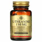 Solgar, L-teaninas, Preform, 150 mg, 60 daržovių kapsulių