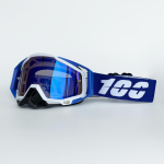 100 motokroso akinių motociklams, keturračiams, MTB, krosui, sportui, MX akiniai, motociklo &scaron;almas, UV400, dviračio akiniai blue