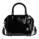 Coach Rogue Cube 20 Odinė Rūkyta Rankinė Moteri&scaron;ka Pečių Rankinė Juoda Sidabrinė CBH04-LHBLK Basic Set (Bag+Dust Bag)