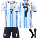 2026 FIFA Pasaulio taurės Argentinos futbolo mar&scaron;kinėliai vaikams ir suaugusiems DE PAUL #7 28
