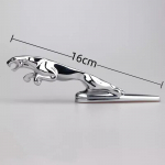 Sidabrinis emblemos lipdukas ant variklio dangčio Jaguar F-TYPE F-PACE E-PACE XE XF XJL Jaguar Leopardo emblemos lipdukas Jaguar priedai ant variklio dangčio 16cm gray