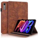 Dėklas Lenovo Idea Tab Pro Gen 2 TB390FU, reljefinis medis, PU odos piniginė, atverčiamas dangtelis, Funda Idea Tab Pro Gen 2 13 colių dėklas Idea Tab Pro Gen2 13 ruda