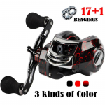 Žvejybos ritė 17 +1BB &bdquo;Baitcasting&ldquo; ritės, rankinės priekinės vilkimo sukimo ritės, užmetamos žvejybos ritės