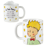 Le Petit Prince [R0007] - Mug c&eacute;ramique 'Le Petit Prince' blanc multicolore - 11. 5x9 cm įvairiaspalvis