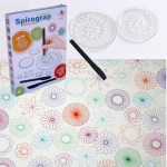 2019 m. prabangus spirografo rinkinys Dizainas skardos rinkinys Draw Spiral Designs Blokuojančios pavaros ir ratai, pie&scaron;imo žaislai