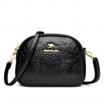 &bdquo;Johnature Fashion&ldquo; maži apvalūs &bdquo;crossbody&ldquo; krep&scaron;iai moterims Universalūs spausdinimo laisvalaikio didelės talpos moteri&scaron;ki pečių krep&scaron;iai juoda