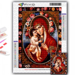 5D &bdquo;pasidaryk pats&ldquo; deimantinis siuvinėjimas Religija Deimantinė tapyba mozaikos namų dekoravimas Full Round 20X30CM