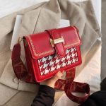 Naujas moteri&scaron;kas krep&scaron;ys Fashion Retro Small Square Bag Crossbody Bag One pečių krep&scaron;ys Tide 18x8x15 raudona
