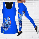 Butterfly Flowers Print jogos apranga moterims Madinga treniruotė Antblauzdžiai Fitnesas Sportas Kasdieninės jogos kelnės XS