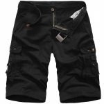 Vasariniai vyri&scaron;ki laisvi didelio dydžio laisvalaikio Camo Short Pants Cargo &scaron;ortai 29 armijos žalia spalva