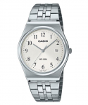 &bdquo;Casio&ldquo; standartinis analoginis nerūdijančio plieno baltas kvarcinis laikrodis MTP-B145D-7B vyrams balta