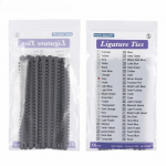 20 vnt. Dantų ortodontiniai ligatūriniai kaklarai&scaron;čiai petne&scaron;os elastinės guminės juostos tamsiai pilka spalva