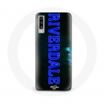 Coque Samsung Galaxy A70 Riverdale S&eacute;rie Logo bleu