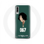 Coque pour Samsung Galaxy A70 Squid Game Kang Sae Byeok Fanart dessin de visage
