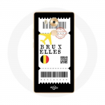 Coque pour Huawei Mate 8 Billet d'avion Bruxelles Belgique