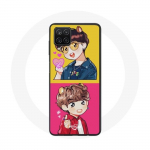 Coque pour Samsung Galaxy A12 BTS Bangtan Sonyeondan Dynamite V Et J-Hope Fanart