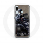 Coque pour Samsung Galaxy A20e Formule 1 Yuki Tsunoda pilote automobile de F1 Bleu