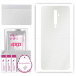apgo Protective Skin Sticker for the back compatible with Oppo Reno2 F, Wrap Film, Foil, Vinyl - Pattern Matte Transparent