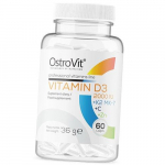 Vitaminai imunitetui, kaulų ir odos sveikatai, vitaminas D3 + K2 MK-7 + C + cinkas, Ostrovit (36250063) 60caps