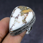 Wild Horse Gemstone handmade 925 Sterling Silver gift Jewelry Ring Size 7 t2n54