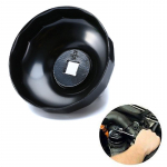 Juodo plieno 76 mm 14 Flutes automobilių alyvos filtro dangtelio tipo veržliaraktis su 3/8 colių pavaros lizdu